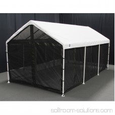 King Canopy 10 x 20 ft. Black Canopy Screen Room with Floor